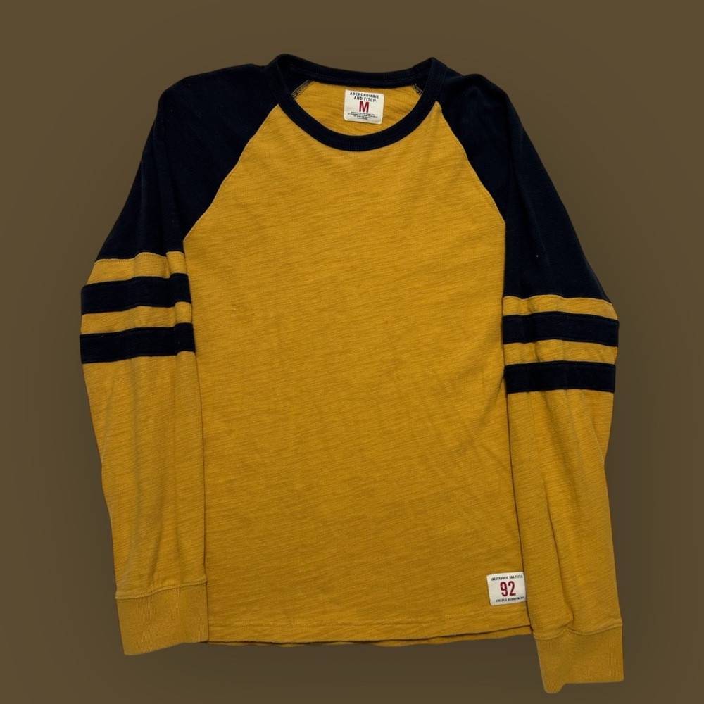 Vintage Y2K Abercrombie & Fitch Mustard Long Sleeve Top